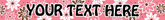 Personalized Daisy Chain Pink Dog Collar